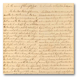 First Page of the Treaty of Guadalupe Hidalgo of 1848