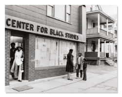 Front of Urban Center for Black Studies 1969